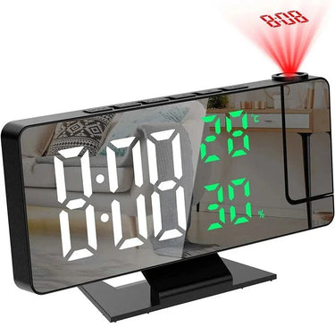 LED Projection Alarm Clock with Timer & Snooze - InspiredGrabs.com
